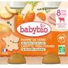 Babybio Repas Midi Pot Pomme de Terre Carotte Veau +8m Bio 2 x 200g