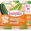 Babybio petits pois panais courgette de notre ferme 2x200g