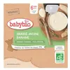 Babybio Desserts Végétaux Gourde Brassé Avoine Banane +6m Bio 4 x 85g