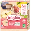 Babybio Fruits Gourde Pomme Figue +6m Bio 4 x 90g
