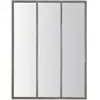 Drawer Miroir verrière style industriel 90x120 - Argent
