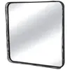 EMDE Miroir filaire métal fin carré noir 60x60cm
