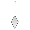 EMDE Miroir losange avec attache métal 21x36cm