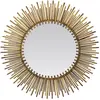 EMDE Miroir soleil métal doré 80cm