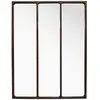 EDME Lacroix Drawer - Miroir verrière style industriel 90x120 - Métal oxydé - léon