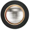 EDME Lacroix Emde - Miroir rond convexe noir et doré 38,5cm