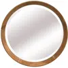 Emde - Miroir bois rond biseauté 52,6cm