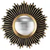 EDME Lacroix Emde - Miroir soleil convexe noir et doré 20cm