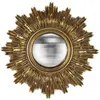 EMDE Miroir soleil convexe doré 24cm