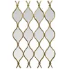 EMDE Miroir zig zag en 4 parties métal doré 96,5x62cm