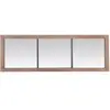 EMDE Miroir rectangulaire industriel métal et bois 50x150cm