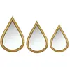 EMDE Lot de 3 miroirs gouttes 12, 14 et 16 cm