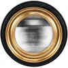 EMDE Miroir convexe rond noir halo doré 23,5cm
