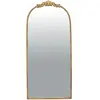 Miroir métal doré fronton 70x160cm