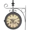 EMDE Horloge ronde double face suspendue 27x38cm - Taille unique