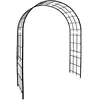 Louis Moulin Arche de jardin - modèle Treillage - tube avec pieds carré 20cm - 180x50x250cm anthracite