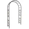 Arche tube ROND20 romantique fer vieilli - 130x40x250 cm - Acier époxy