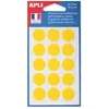 AGIPA APLI 111963 - Pochette de 90 pastilles de couleur jaune Ø 19 mm