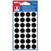 Agipa - Disques Adhesif 15 Mm Noir - Sac De 168