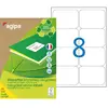 APLI-Agipa - Papier recyclé - mat - adhésif permanent - blanc - 99.1 x...