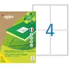 Etiquettes adresses recyclées blanches Apli - 99,1 x 139 mm - 100 feui...