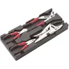 Module abs 1/3 de 4 pinces chromées polies SAM - P13J4M