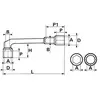 Sam Outillage CLE A PIPE DEBOUCHEE 6/6 PANS 13 MM SAM - 94-13