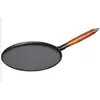 Staub 1212823 Poêle à Crêpes Noir Manche Bois 2 