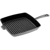 STAUB Poêle à Griller carrée Gris Graphite 30 cm