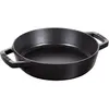 STAUB Poêle en Fonte à Double Poignée, Ronde, Ø 20 cm, Noir Mat