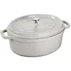 STAUB Cocotte Ovale Truffe Blanche, Taille - 31cm