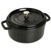 Staub Cocotte Fonte Emaillée Ronde Noir 12cm - 0,40L