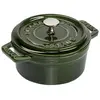 Cocotte en fonte émaillée ronde Staub basilic - 