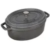 STAUB 405093170 - Cocotte ovale - Ø 29 cm - Gris graphite
