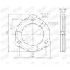 WALKER Joint d'étanchéité, tuyau d'échappement pour VOLVO: 940, 740, 960 (Ref: 80315)