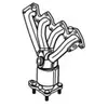 Catalyseur, avant WALKER, par ex. pour VW, Seat, Skoda, Audi