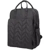 Sac à dos à langer matelassé NOIR Tinéo