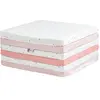 TINEO Maxi tapis d'éveil et de motricité 5en1 Bébé Rose Coton 180x120 cm