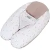 TINEO Coussin D'allaitement Multirelax Eponge - Microfibre Pois / Noisette