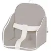 Candide - Coussin de chaise PVC avec sangles gris/blanc