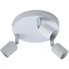 Plafonnier 3 spots, fer blanc Basic