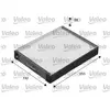 Valeo 698888 Filtre, air de l'habitacle