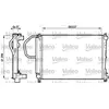 Radiateur, refroidissement du moteur VALEO, par ex. pour Chrysler