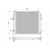Radiateur, refroidissement moteur VALEO 734922
