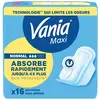 Vania Serviettes Hygiéniques, Maxi Confort, Normal+, 16 Serviettes - Lot de 2