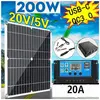 200W 12V Kit de Panneau Solaire Chargeur de Batterie + 20A Contrôleur ...