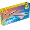 Heller Maquettes Avions : STARTER KIT - Caravelle + Concorde
