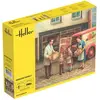 Maquette figurines - Famille d'épiciers - 1/24