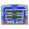 TIVOLY Tarauds machines X4 GUN DIN 352 HSS M4 à M10 + 4 forets métaux HSS