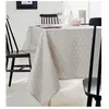 Home Maison Nappe rectangulaire scandinave" polyester beige 150x250 cm"